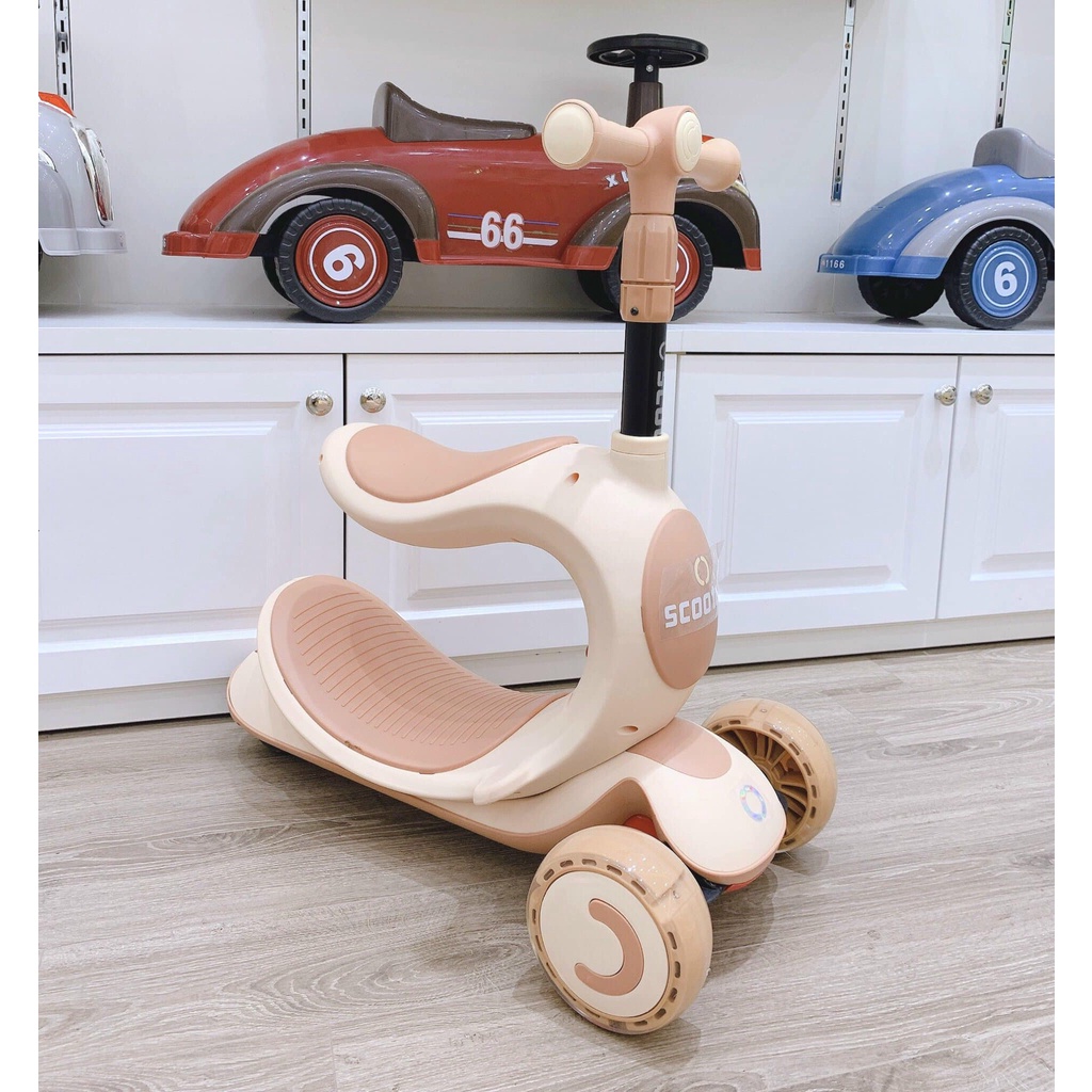 Xe Scooter SaSa 3in1 có đèn nhạc cao cấp cho bé 30x60x66cm