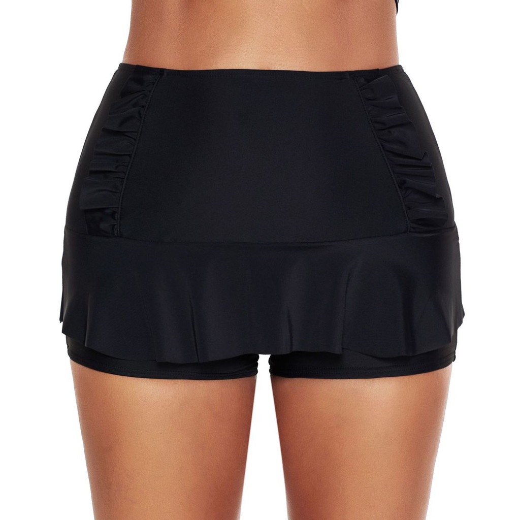 Quần bơi eo cao màu xanh và đen cho nữ | BigBuy360 - bigbuy360.vn