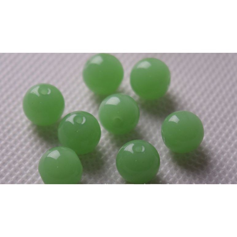 50gam hạt đá nhân tạo xanh ngọc size 6mm,8mm, 10mm, 12mm