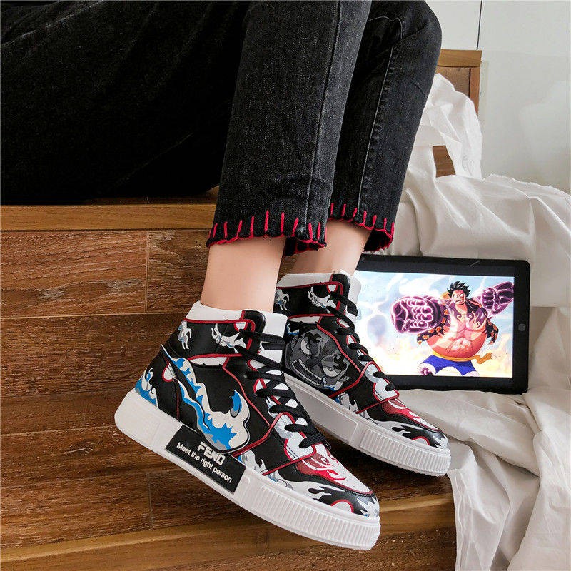 One Piece Anime High Top Thể thao Thông thường giày nam | BigBuy360 - bigbuy360.vn