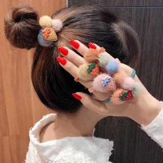 Dây cột tóc thiết kế dạng trái cây nhiều màu sắc phong cách Hàn Quốc dễ thương 2019