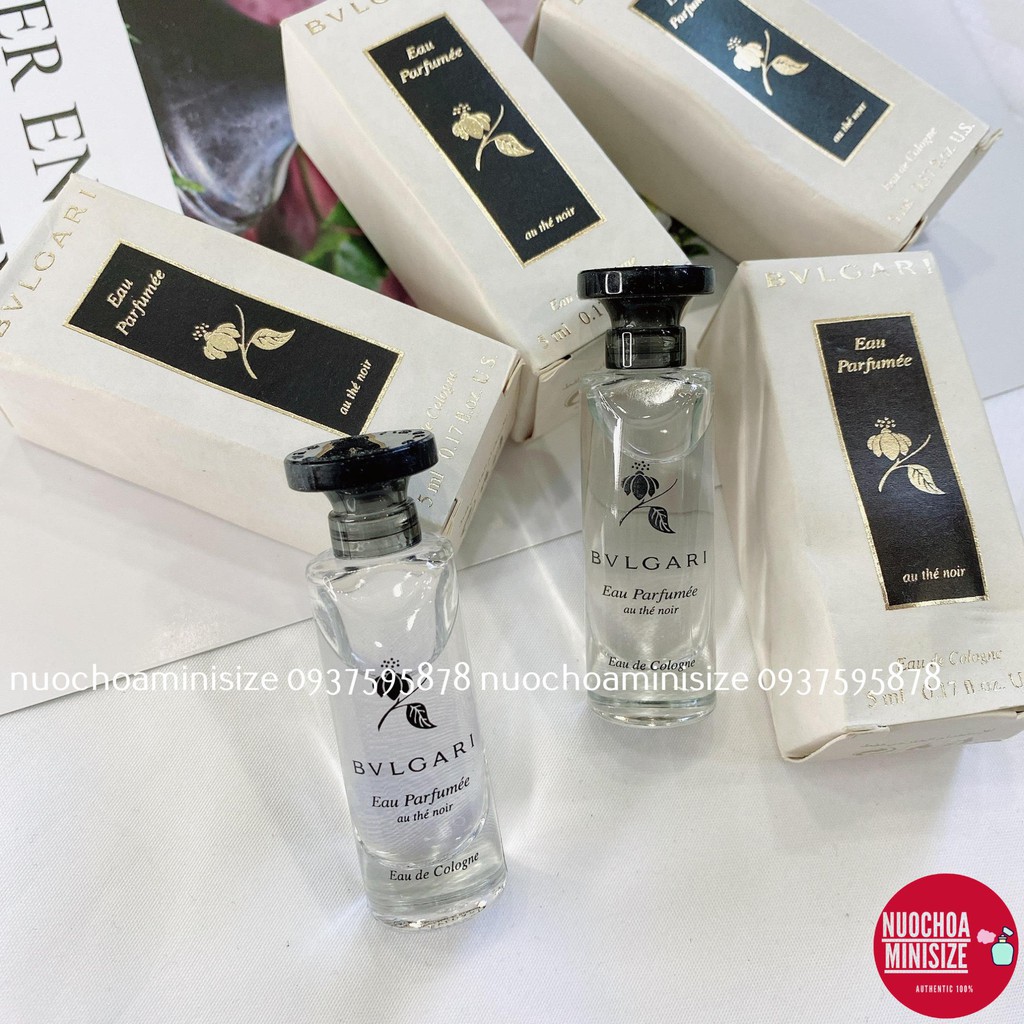 Nước hoa Mùi Trà Đen Bvl.gari Eau Parfumee Au The Noir Minisize 5ml