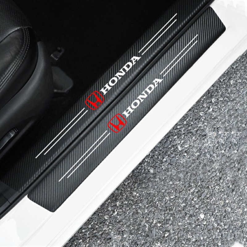 Miếng Dán Trang Trí Xe Hơi HONDA Bằng Sợi Carbon