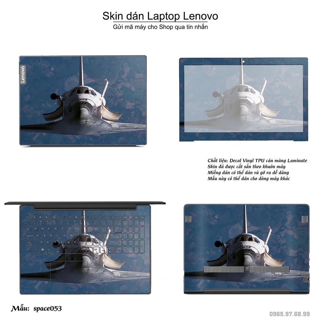 Skin dán Laptop Lenovo in hình không gian _nhiều mẫu 9 (inbox mã máy cho Shop)