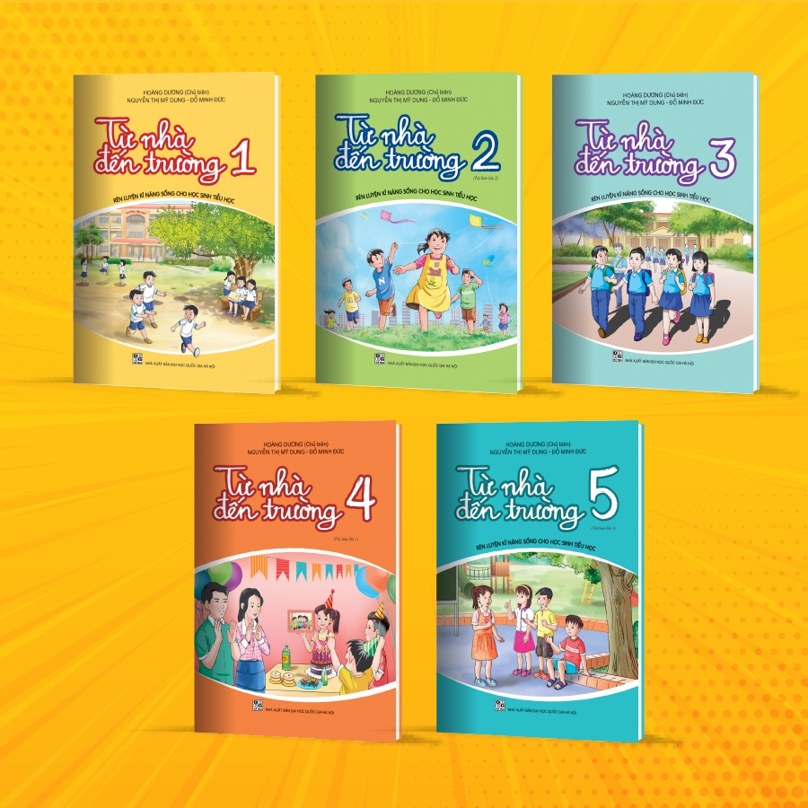 Sách - Bộ sách Từ nhà đến trường (5 quyển) - Rèn luyện kĩ năng sống cho học sinh tiểu học