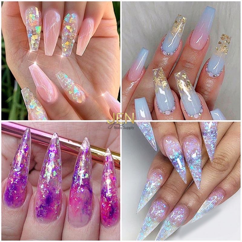 Nhũ giấy màu kim tuyến-phụ kiện nail móng