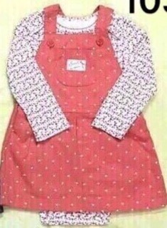 Freeship 99k TQ_Set váy yếm + body Carter's