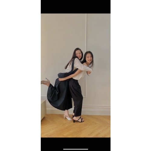 Nosbyn - Quần Nữ Dáng Baggy Xếp Li Trước
