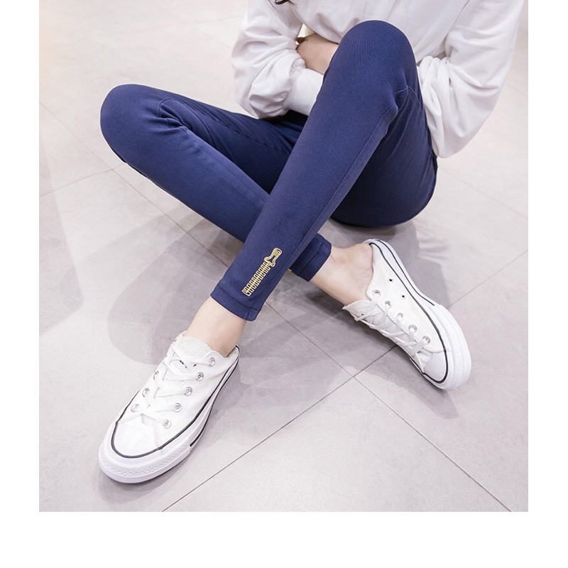 quần jean skinny thun big size ống thêu kéo vàng size 70-80kg