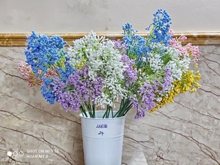 Hoa Vải Hoàn Mỹ 2 - Hoa Giả Cành Salem Xốp (LN694)
