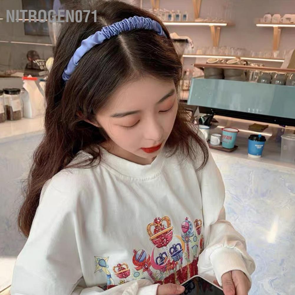 [Hàng mới về] Cài tóc vải satin xếp ly thời trang cho nữ