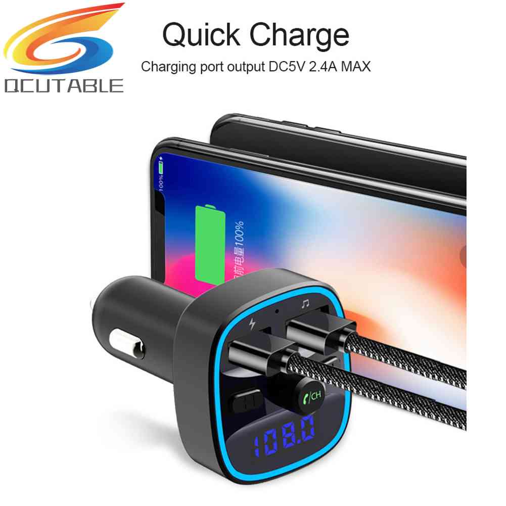 Tẩu Sạc Nhanh T25 Kết Nối Bluetooth 5.0 Kiêm Máy Nghe Nhạc MP3 FM