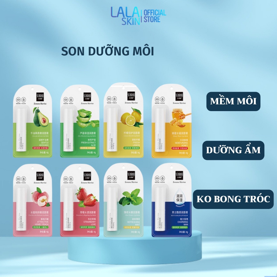 Son Dưỡng Môi BIOAQUA Mùi Đào Và Bơ Dưỡng Ẩm Chăm Sóc Và Phục Hồi Đôi Môi 2.7g