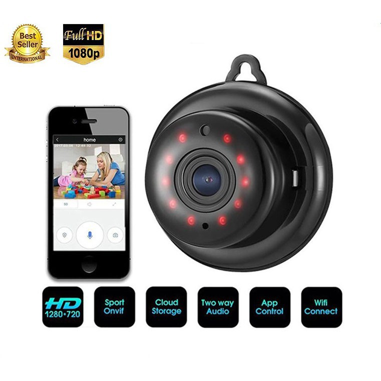 [Có sẵn] Camera Giám sát Wifi Không Dây HD 1080P Camera An Ninh IP HỒNG NGOẠI Nhìn Đêm Camera QUAN SÁT Camera Mini