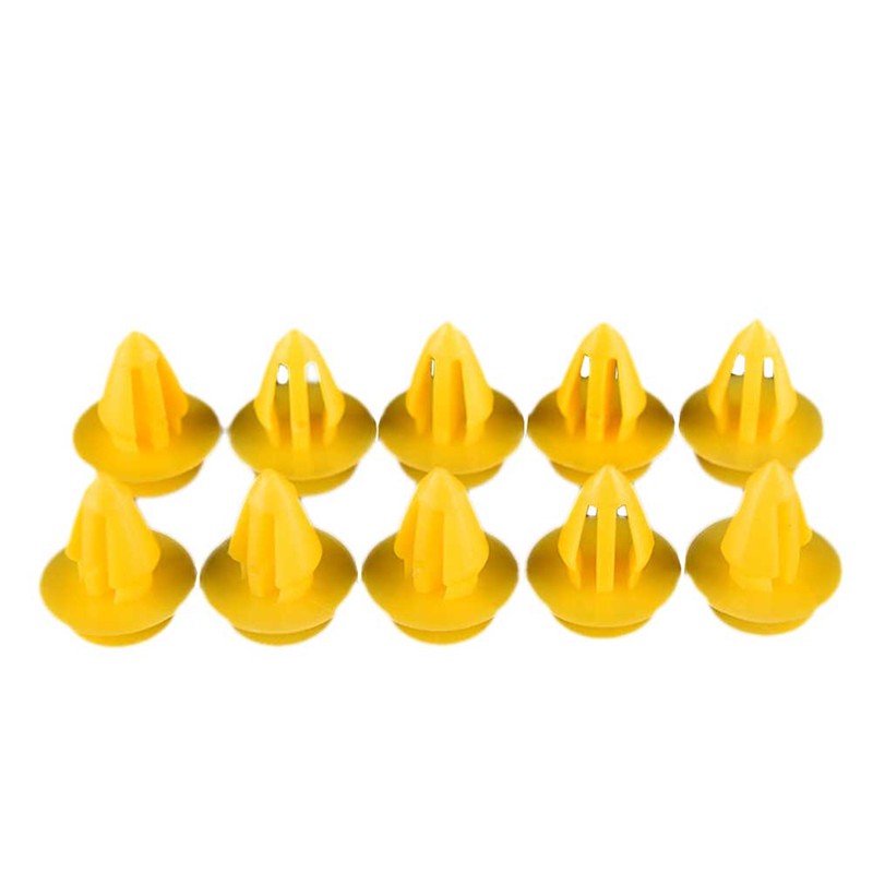 10 chiếc đinh tán màu vàng kẹp nhanh vành cửa cản cho xe ô tô Ford Focus Galaxy