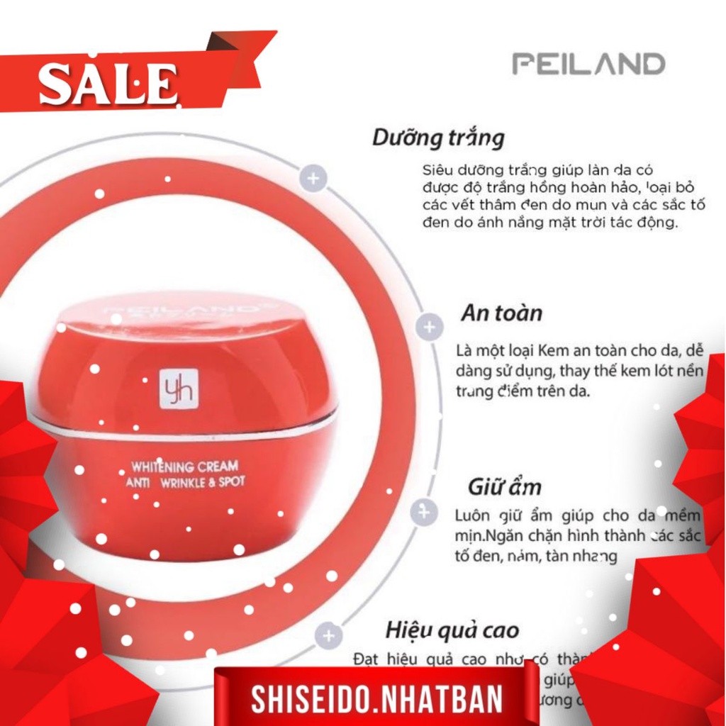 Kem Peiland màu cam dưỡng da siêu trắng chống nắng 20g Ⓡ