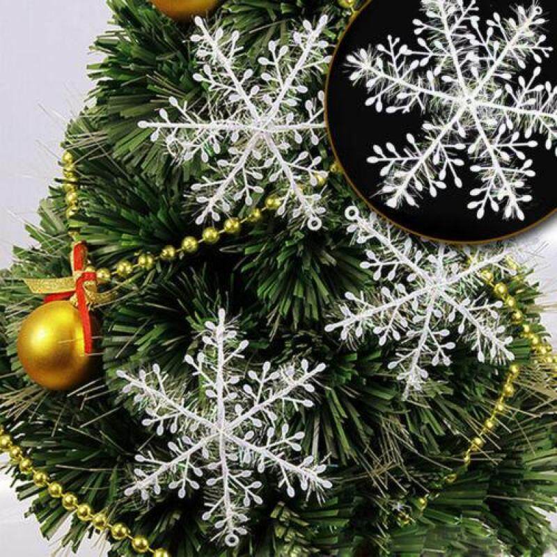 Set 30 bông tuyết ba chiều dùng trang trí cây thông giáng sinh