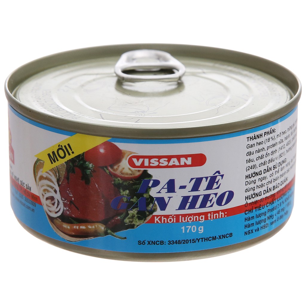 Hsd 2022 Pate gan heo Vissan hộp 170g