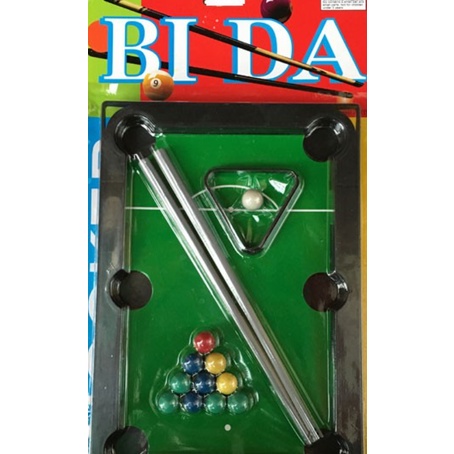 Bộ đồ chơi bàn bida mini 2 cơ 11 bi