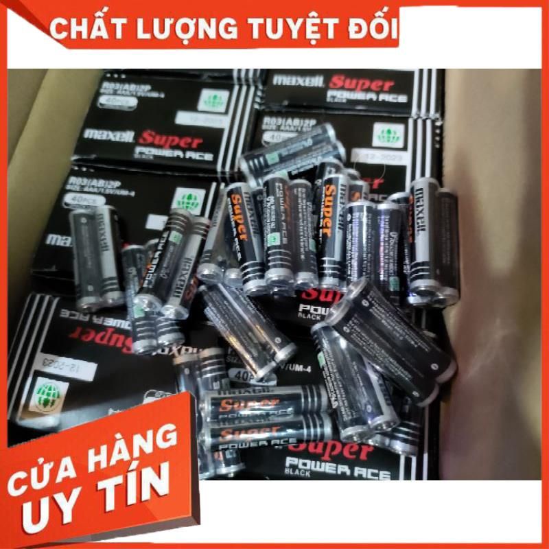 [hàng chính hãng]hộp 40 viên pin maxell 2a,pin maxell 3a