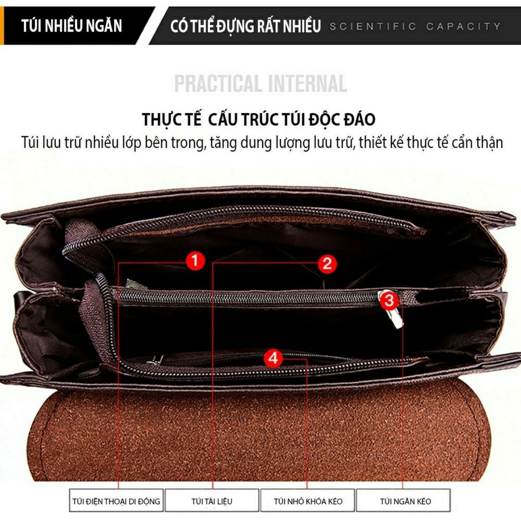 Túi Đeo Vai , Túi Đeo Chéo Nam , Cặp Nam Công Sở Da Cao Cấp | BigBuy360 - bigbuy360.vn