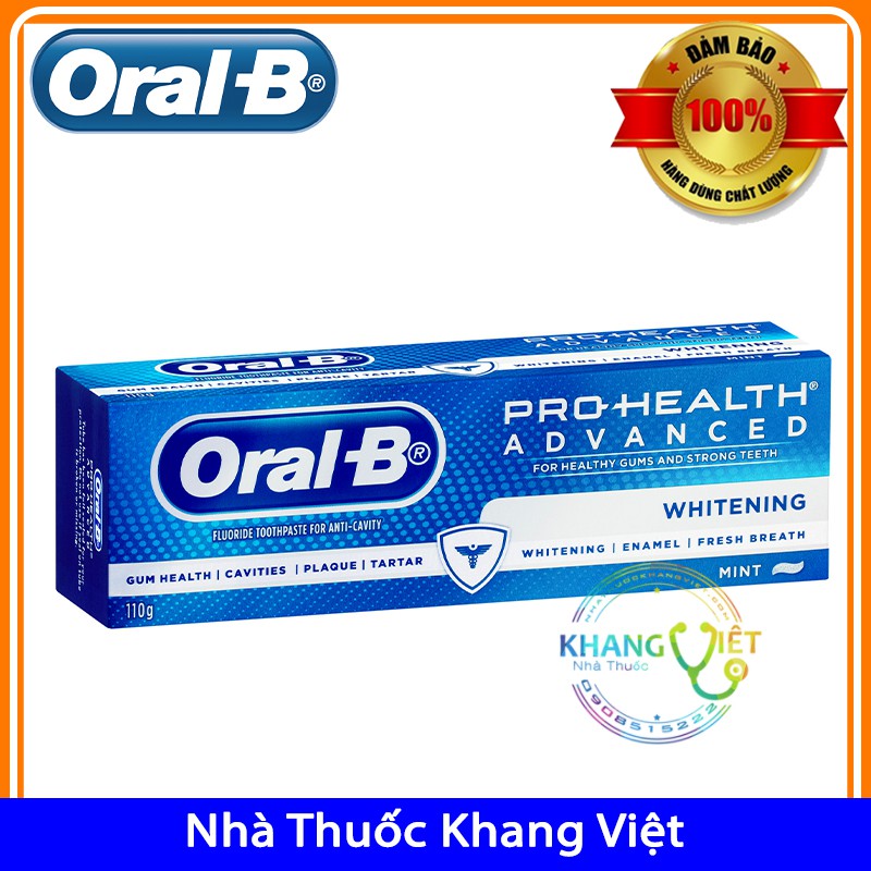 🎁Kem đánh trắng răng Oral-B whitening 110g🎁[ÚC]