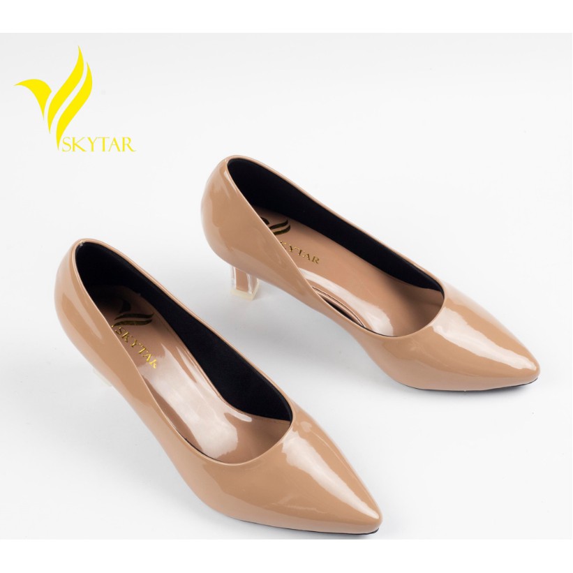 Skytar-Giày Cao Gót Da Bóng g43