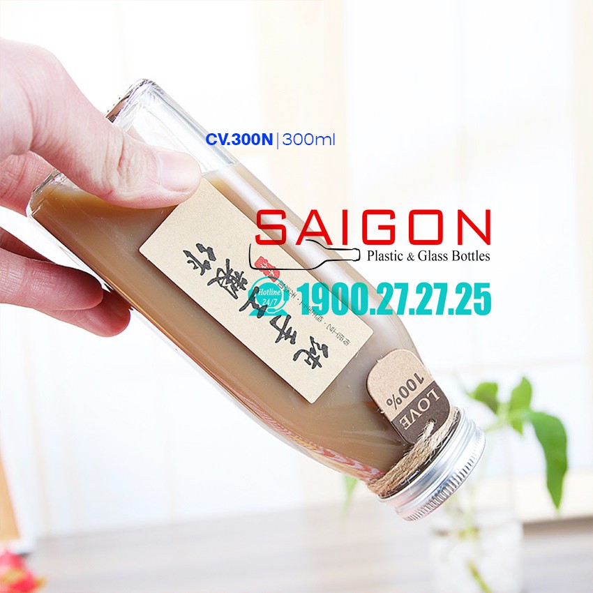 Lọ Thủy Tinh Nắp Nhôm 350ml