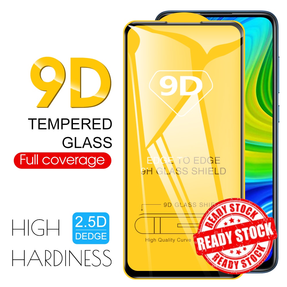 Kính cường lực 9D 9H bảo vệ màn hình chống sốc dành cho Xiaomi Redmi 9A 9C Note 8 Pro/9 4G 5G/9T/10 4G/10S/10 5G