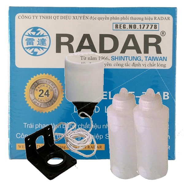 Phao Điện Radar Chính Hãng - Dùng Ngắt Mở Nước Lên Bồn Tự Động - Phao Điện Bơm Nước Tự Động