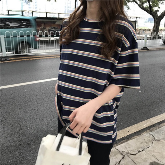 Áo thun sọc nhỏ