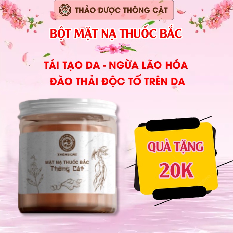 Bột mặt nạ thuốc bắc thảo mộc giúp đẹp da, mờ nám tàn nhang, dưỡng trắng da - Thảo dược gia truyền Thông Cát