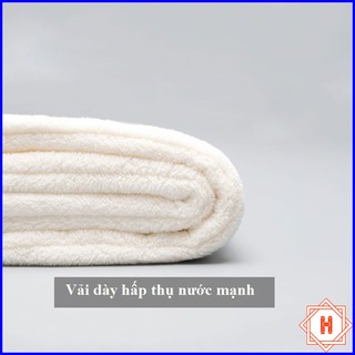  Khăn Quấn Ủ tóc, Làm Khô Tóc Siêu Tốc { H }