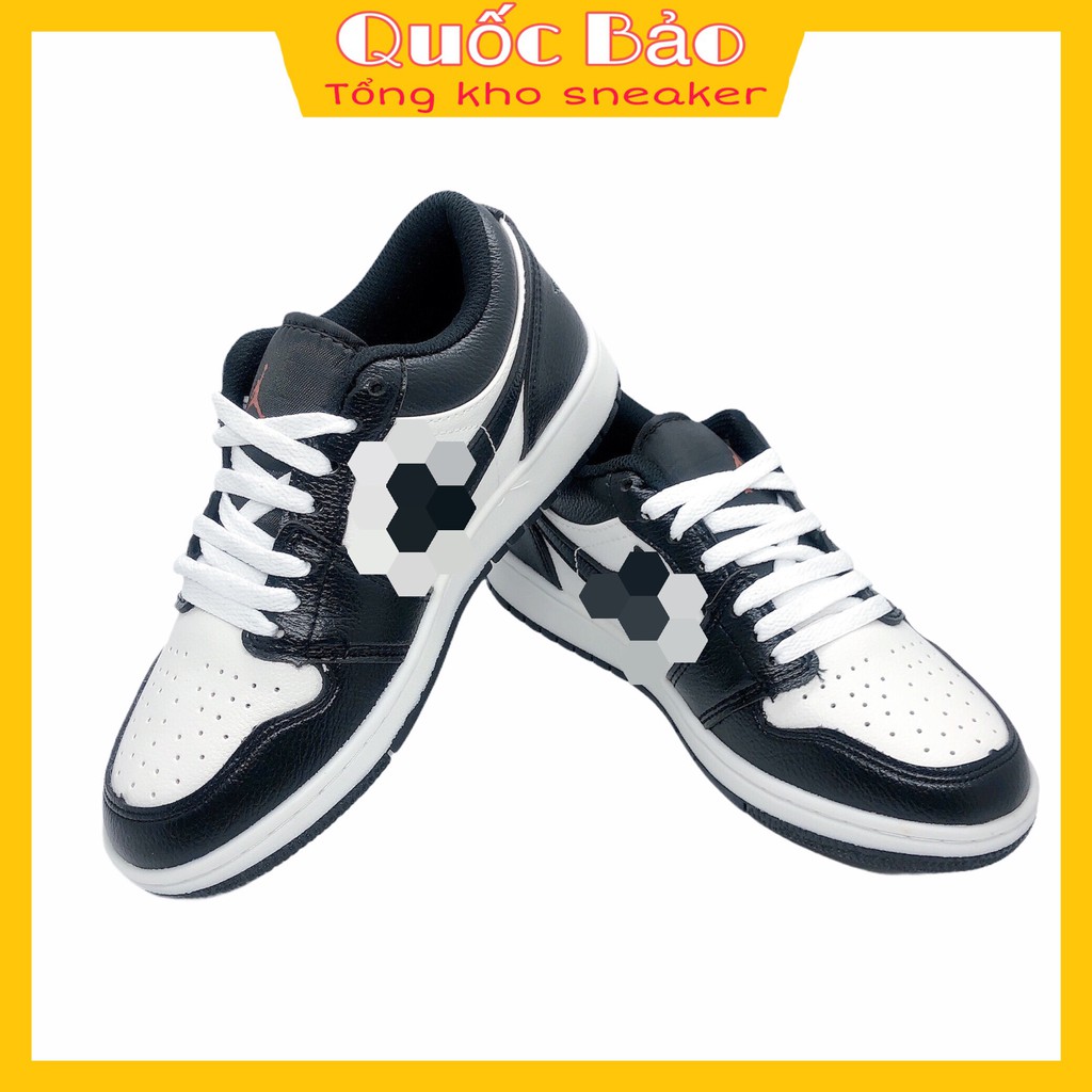 Giày Thể Thao Sneaker Nam\Nữ Đen Đế Mềm Chất Liệu Da Cao Cấp - NJT1