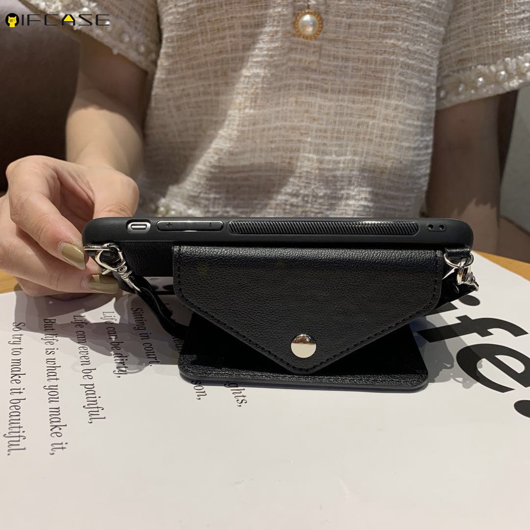 Ốp lưng da thiết kế kiểu ví có khe cắm thẻ cho IPHONE 11 PRO MAX XS MAX XR X 7 8 6 6S PLUS | BigBuy360 - bigbuy360.vn