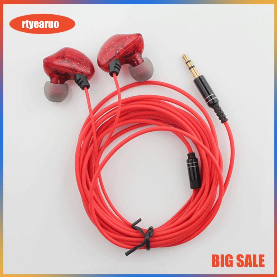 ✨Tai nghe ✨ cáp kéo dài âm thanh nổi Hi-Fi trong tai 3m Tai Nghe Nhét Tai Có Dây Gaming