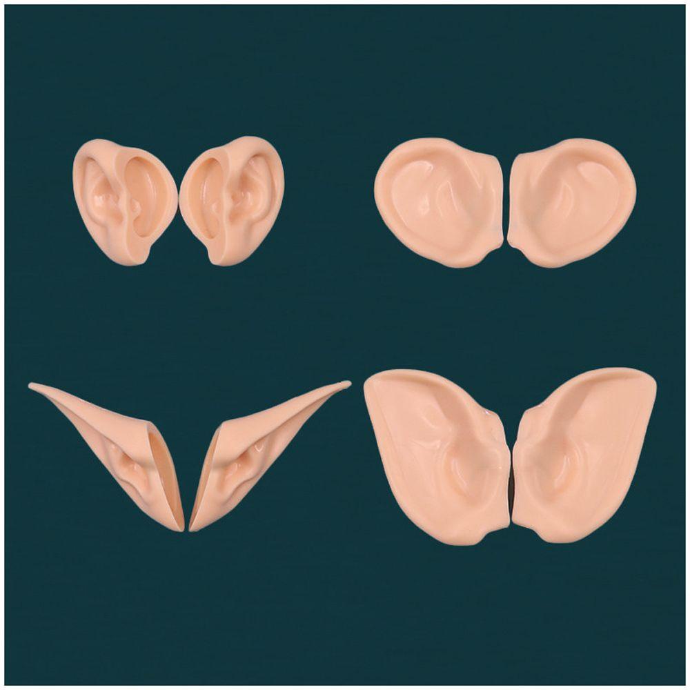 Tai Búp Bê Đồ Chơi Màu Trắng Đen Tự Nhiên