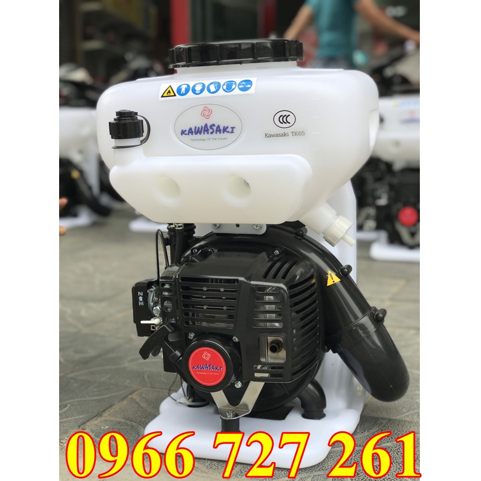 Máy phun thuốc 2 thì xăng pha nhớt mạnh mẽ Kawasaki TK65 đại hạ giá tại Savimax
