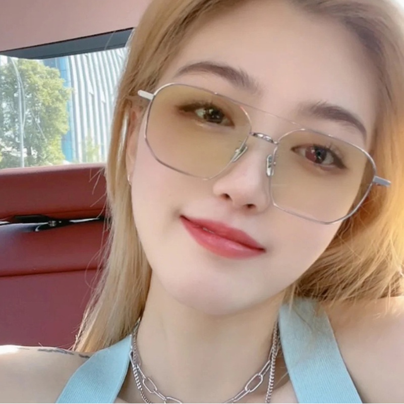 (AIMURUSI) COD Mắt Kính Hai Chùm Tia UV Bảo Vệ Chống Tia UV Thời Trang Cổ Điển Hàng Nhập Khẩu Chất Lượng Cao Cho Nam Và Nữ