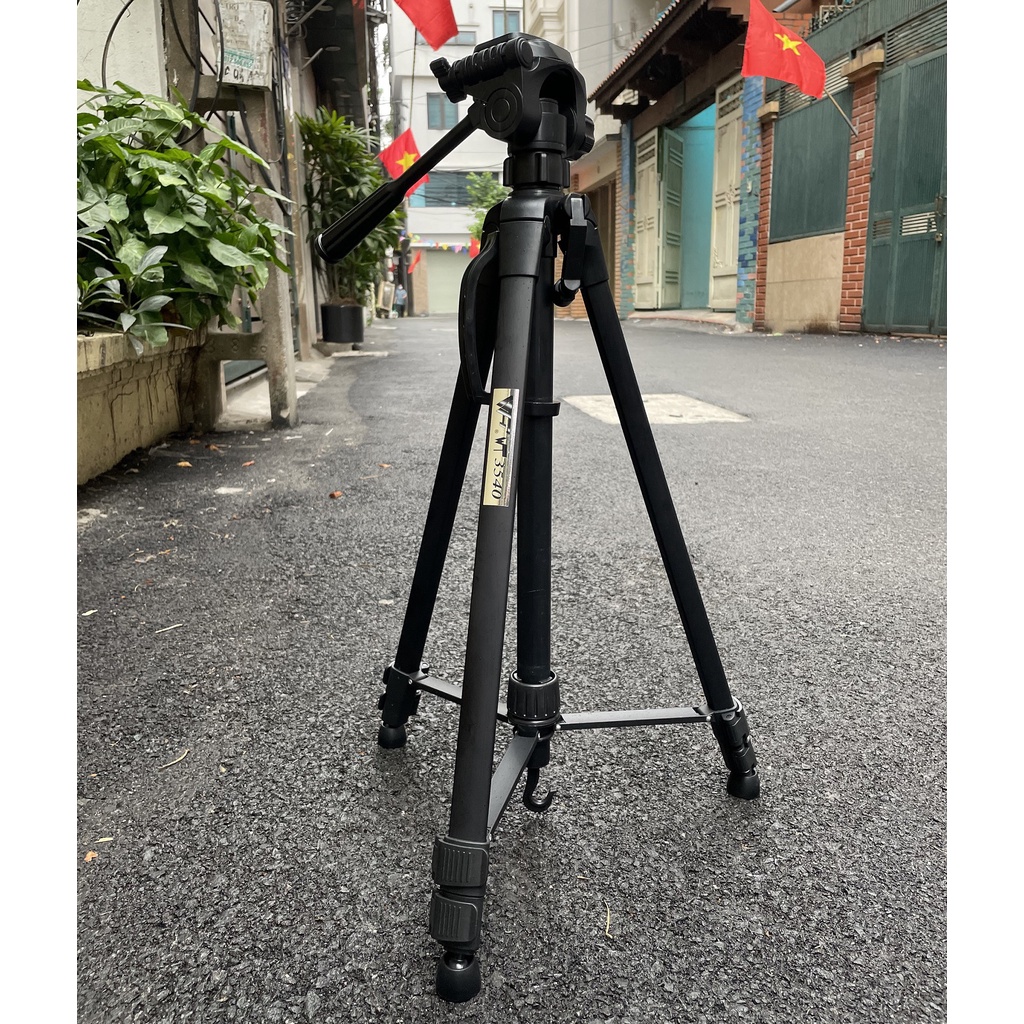 Tripod điện thoại, chân máy ảnh Weifeng WT-3540 cao 1,6m khung nhôm, chụp ảnh quay phim livestream - Tặng kẹp điện thoại