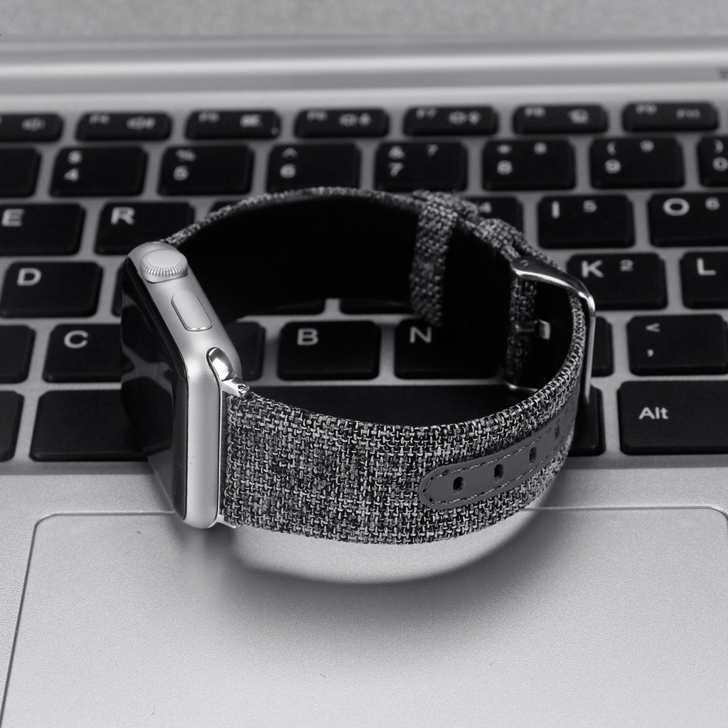 Dây đeo nylon bện thích hợp cho Apple Watch Series 6 / Se / 5 / 4 / 3 / 2 / 1 Iwatch 38mm 40mm 42mm 44mm