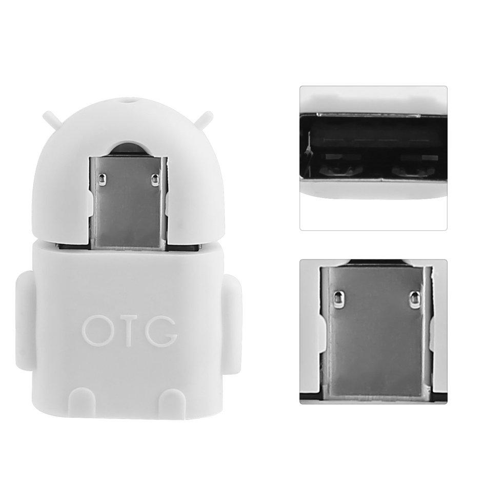 ⚡Micro USB 2.0 OTG Adapter for Android tablet phone Computer white