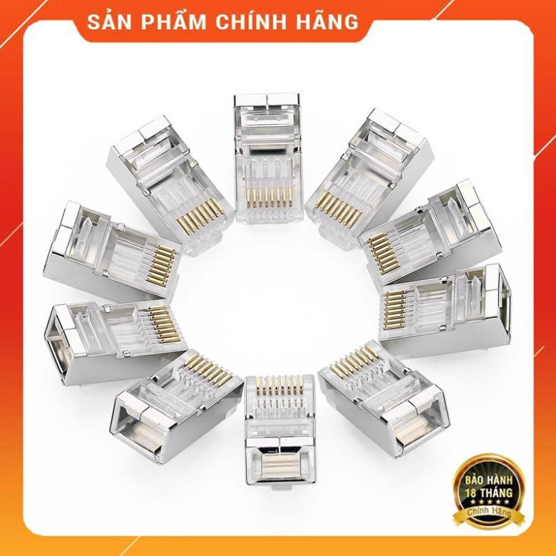 UGREEN 20333 - Hạt mạng Cat6 đầu bọc nhôm chống nhiễu ✔HÀNG CHÍNH HÃNG ✔