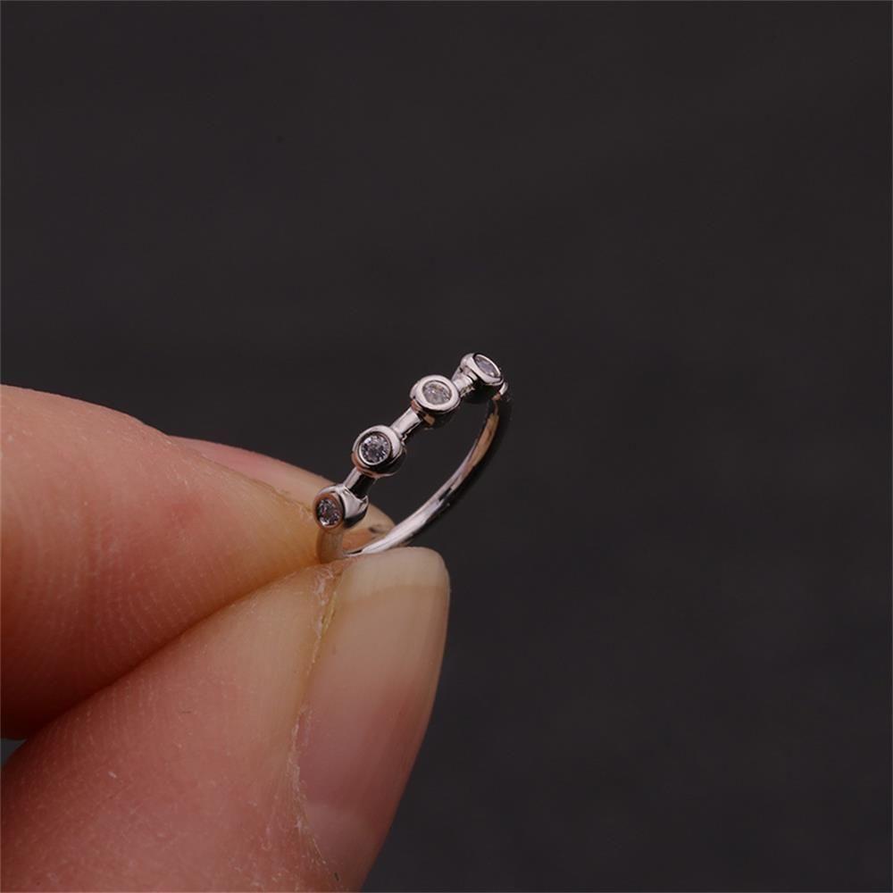 NIUYOU Khuyên Xỏ Tai / Môi / Sụn Tai Bằng Thép Phẫu Thuật Hình Hoa Thời Trang Helix