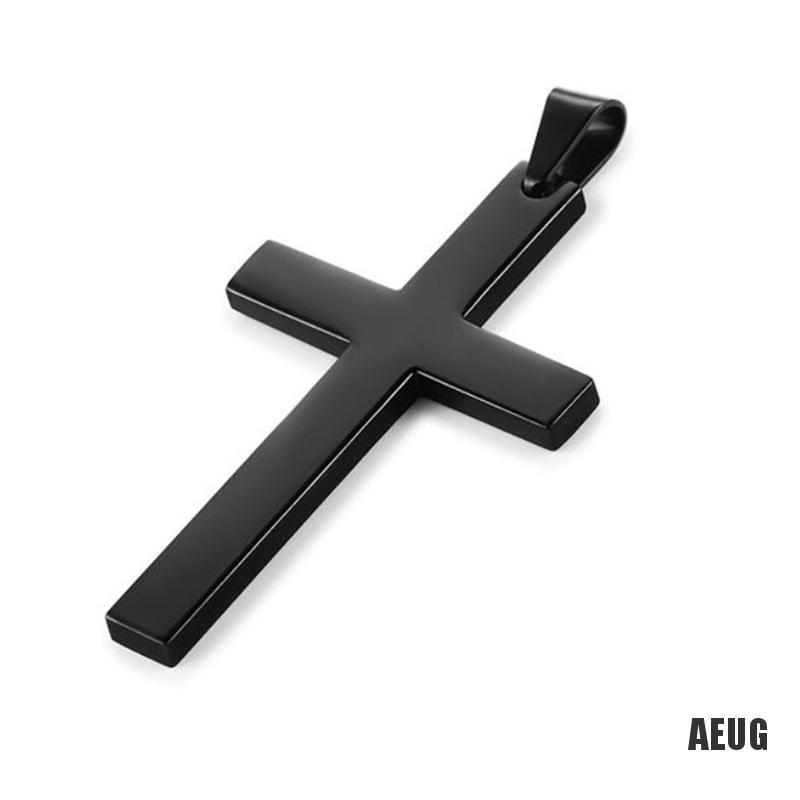 Vòng cổ Sợi Xích Mặt Thánh Giá Bằng Thép Không Gỉ Thời Trang Cho Nam