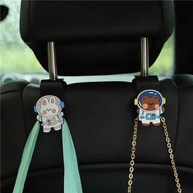1 Cặp!!!!! Móc Treo Đồ Hình Chó Doraemon Đáng Yêu Gắn Ghế Sau Xe Hơi