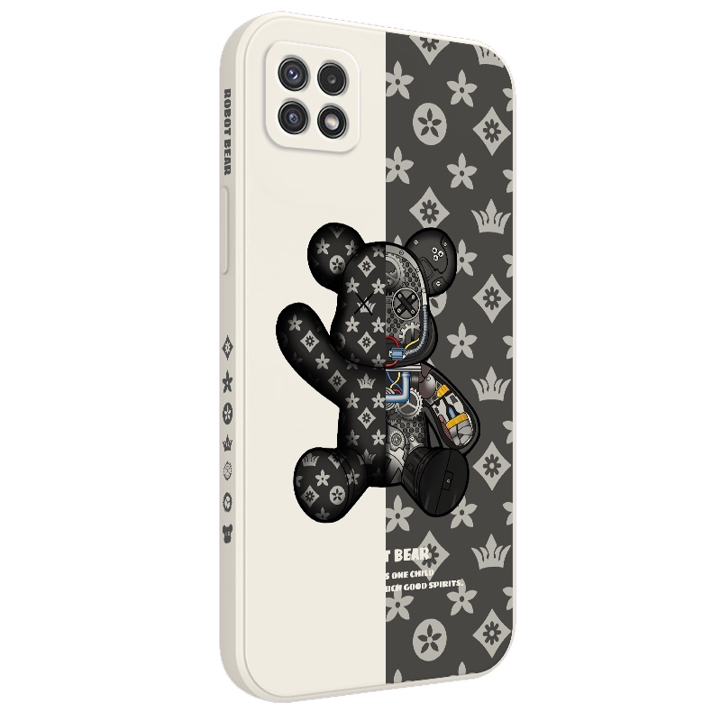 Ốp Điện Thoại Mềm Họa Tiết Gấu Đẹp Mắt Sáng Tạo Cho Samsung Galaxy A22 A12 4G 5G A02 A02S