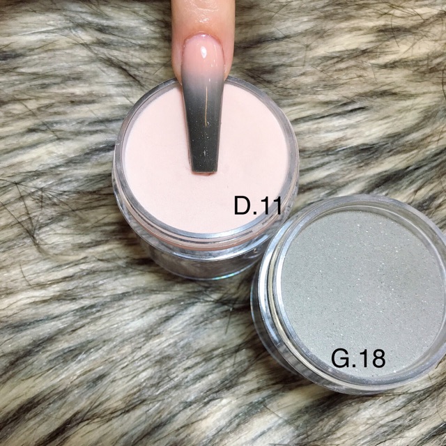 Bột đắp móng mỹ mã G18, bột Ombre mã D11 hũ 30gam, 10 gam