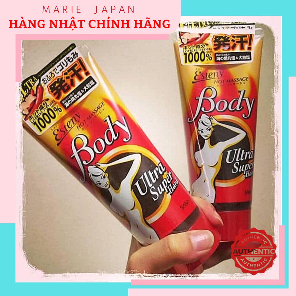 Gel tan mỡ bụng Esteny Hot Body Massage Nhật Bản 240g