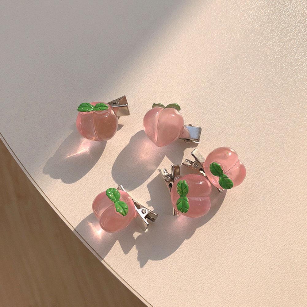 Set 5 Kẹp Tóc Hình Hoa Hồng/Trái Tim Mini Dễ Thương Thời Trang Cho Nữ Z1A2